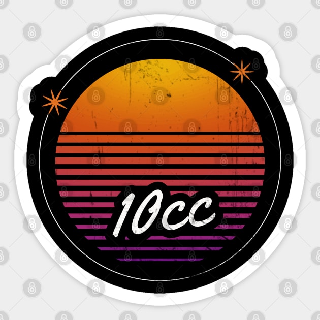 10cc vintage moon #1 Sticker by the haunted bathroom